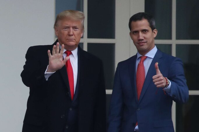 Guaidó e Trump