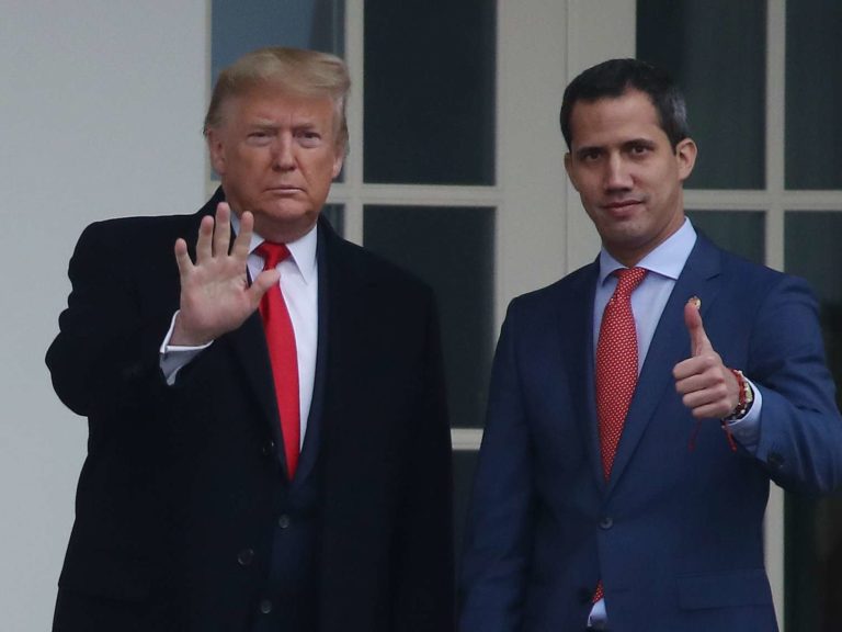 Guaidó e Trump