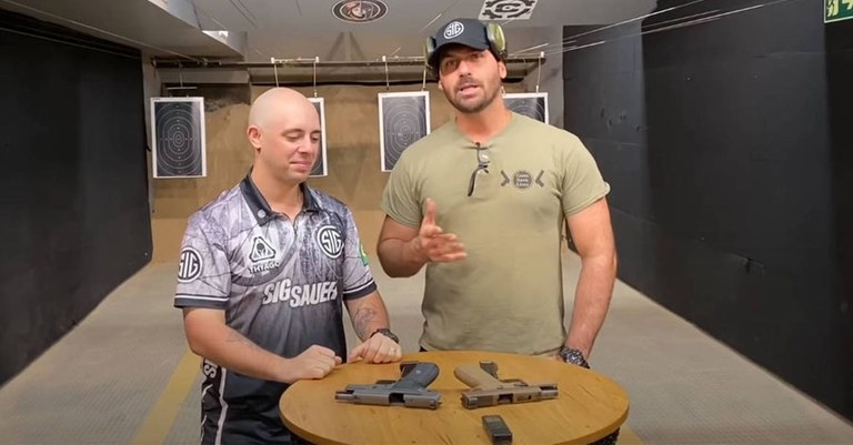 O deputado Eduardo Bolsonaro (PSL-SP) é considerado 'garoto propaganda' da  SIG Sauer. Foto: Reprodução