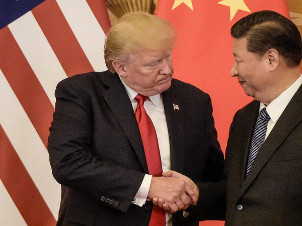 Presidente dos EUA, Donald Trump, e o líder chinês, Xi Jinping