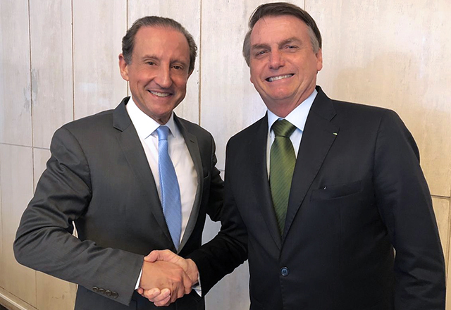 Paulo Skaf e Jair Bolsonaro