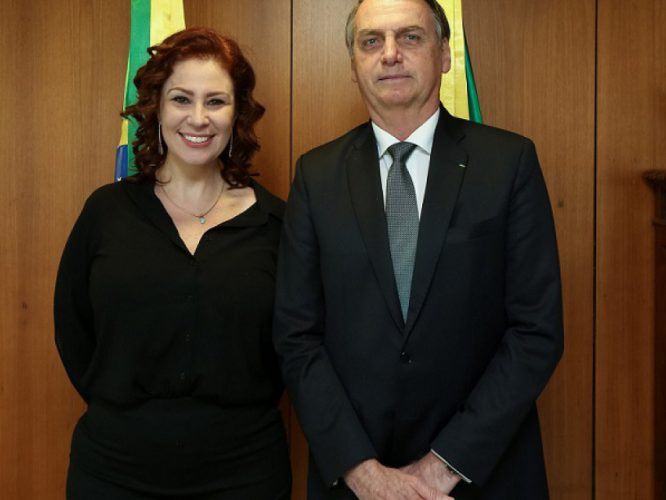 Carla Zambelli e Bolsonaro