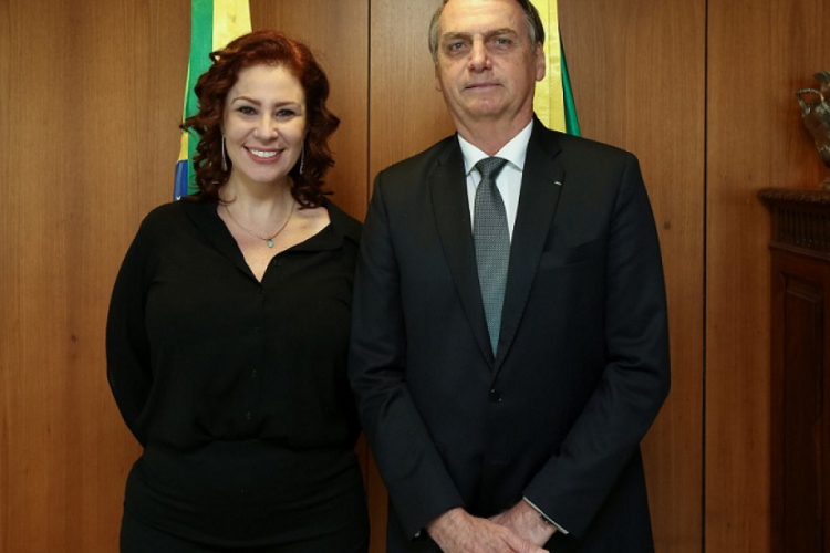 Carla Zambelli e Bolsonaro