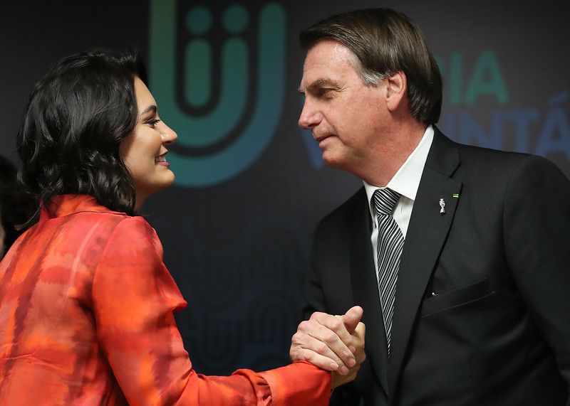 Michelle e Bolsonaro