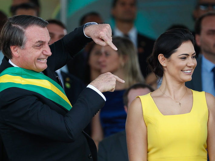 Jair Bolsonaro e Michelle Bolsonaro