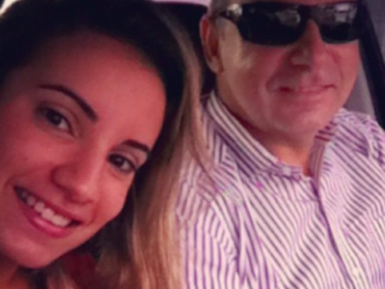 Queiroz e a filha Nathália