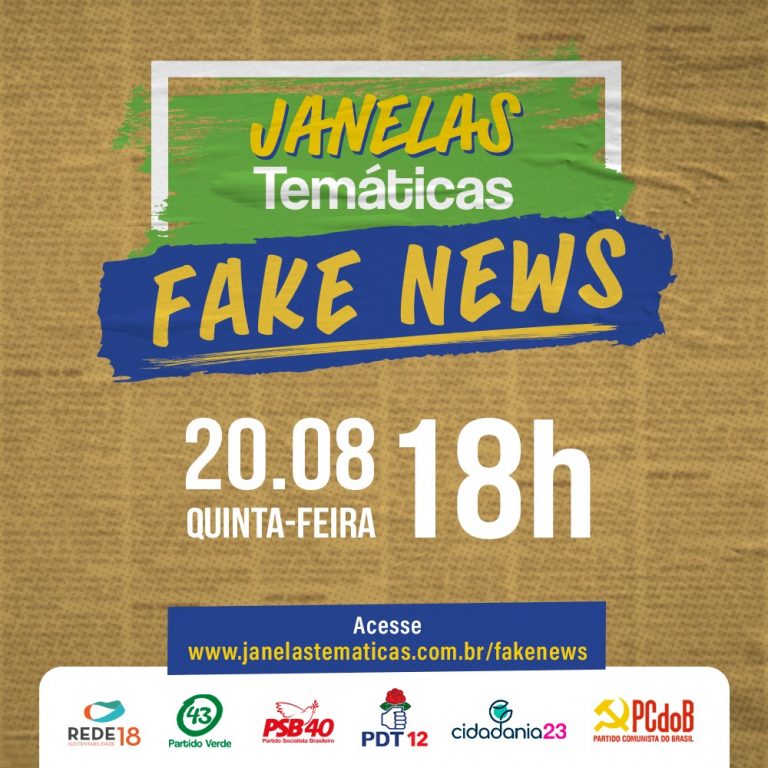 O Janelas pela Democracia debaterá a importância e os limites da comunicação decorrente de fatos e a repercussão das fake news nos tempos atuais