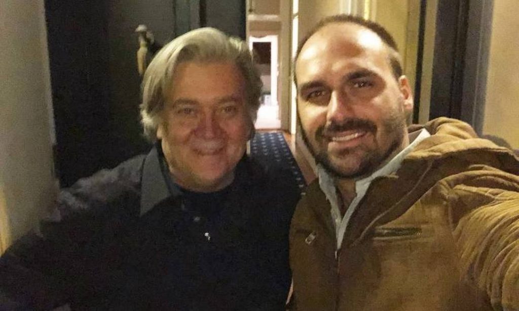 Bannon e Eduardo Bolsonaro