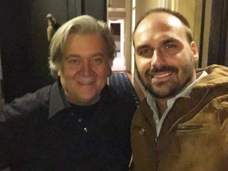 Bannon e Eduardo Bolsonaro