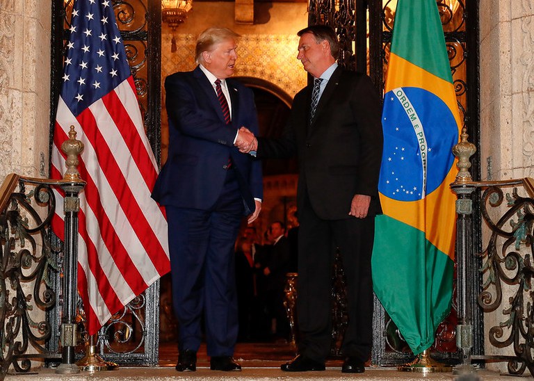 Trump e Bolsonaro Congresso