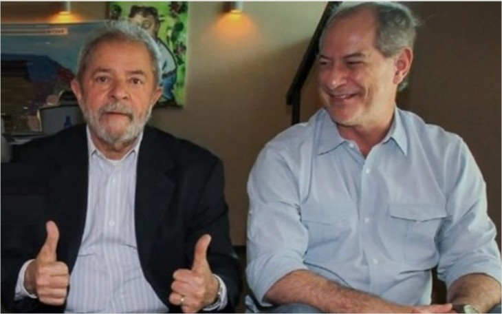 O ex-presidente Luiz Inácio Lula da Silva (PT) e o ex-ministro Ciro Gomes (PDT). Foto: Arquivo