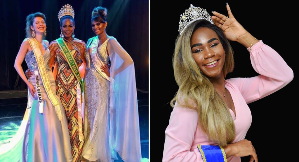 Eloá Rodrigues recebeu a coroa do Miss Beleza Trans Brasil 2020. Foto: Reprodução