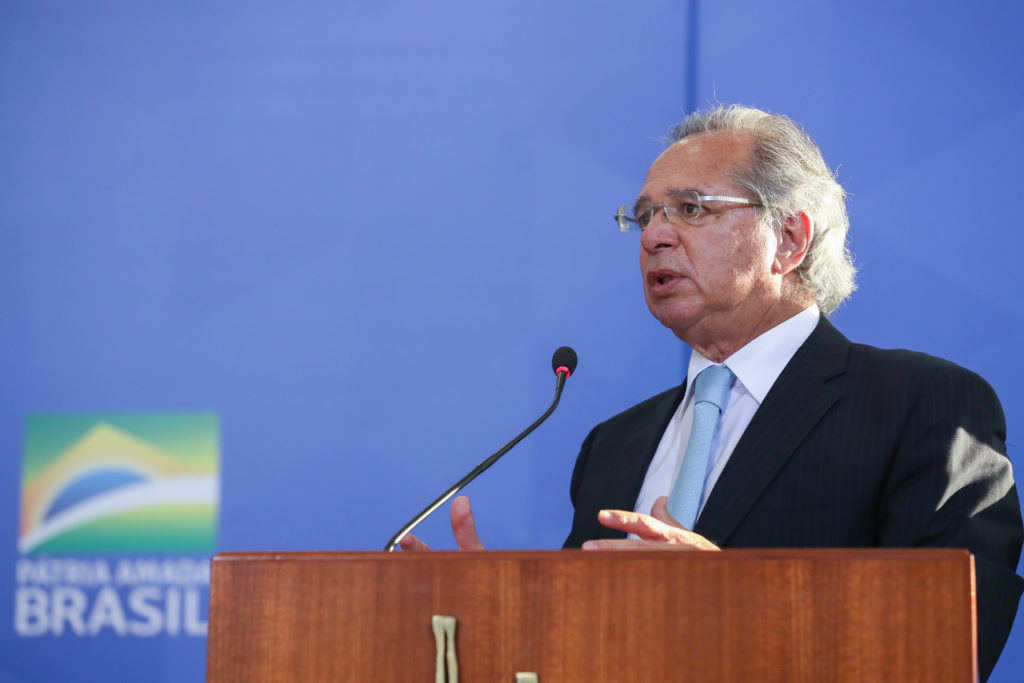 (Brasília - DF, 12/02/2020) Palavras do Ministro de Estado da Economia, Paulo Roberto Nunes Guedes. Foto: Marcos Corrêa/PR