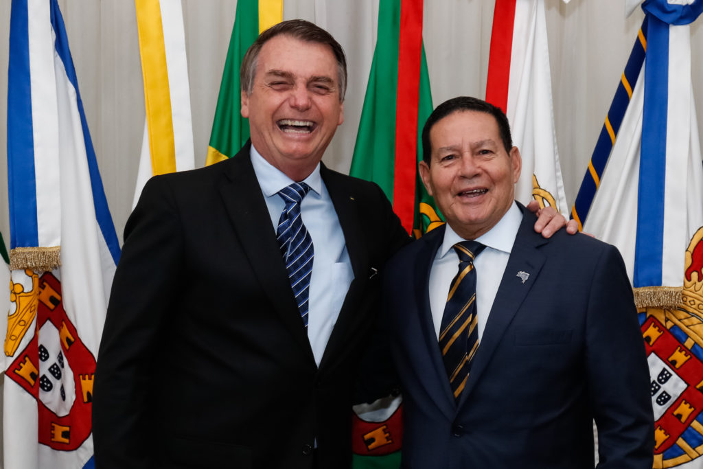 (Brasília - DF, 17/07/2019) Presidente da República, Jair Bolsonaro, e o Vice-Presidente Hamilton Mourão. Foto: Alan Santos/PR