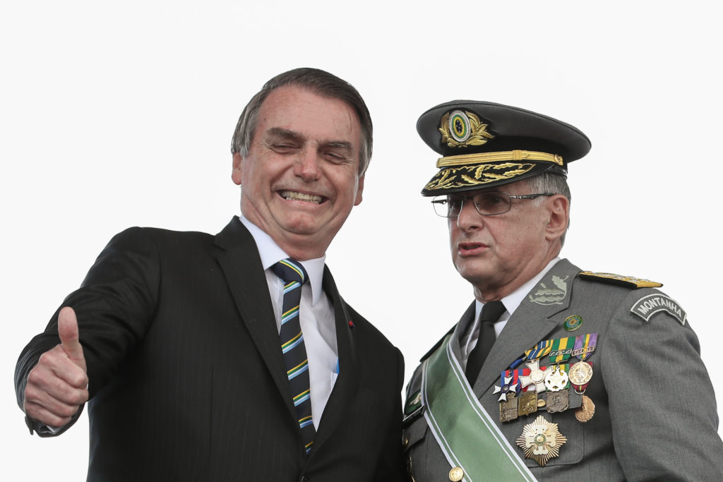 Jair Bolsonaro durante Cerimônia Comemorativa do Dia do Exército, com a Imposição da Ordem do Mérito Militar e da Medalha do Exército Brasileiro. Foto: Marcos Corrêa/PR