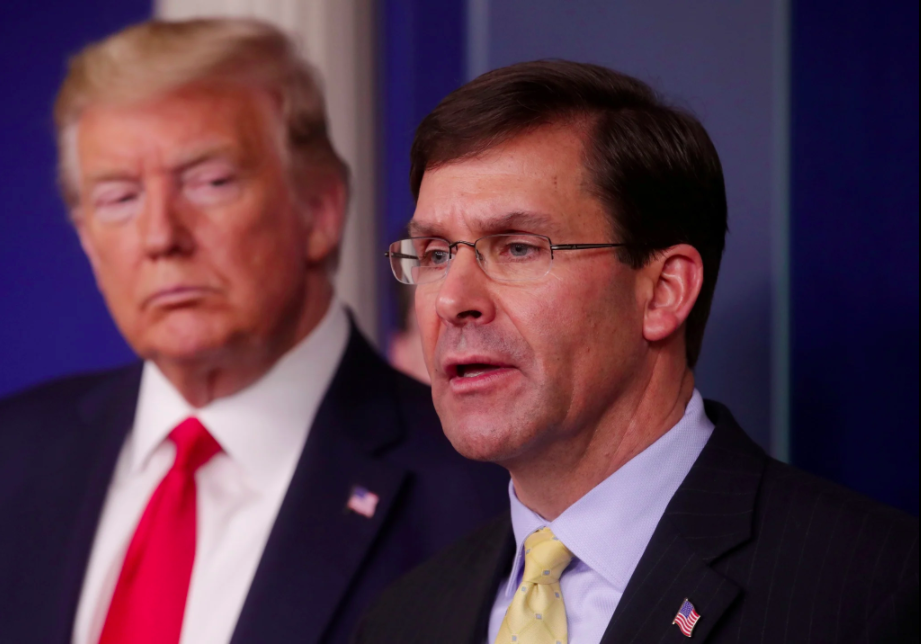 Mark Esper e Donald Trump