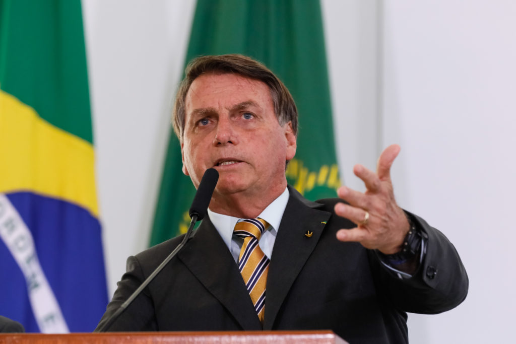 (Brasília - DF, 10/11/2020) O presidente da República, Jair Bolsonaro, discursa no lançamento da Retomada do Turismo. Foto: Isac Nóbrega/PR