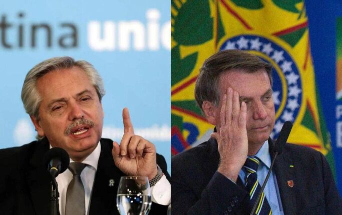 Alberto Fernández e Jair Bolsonaro