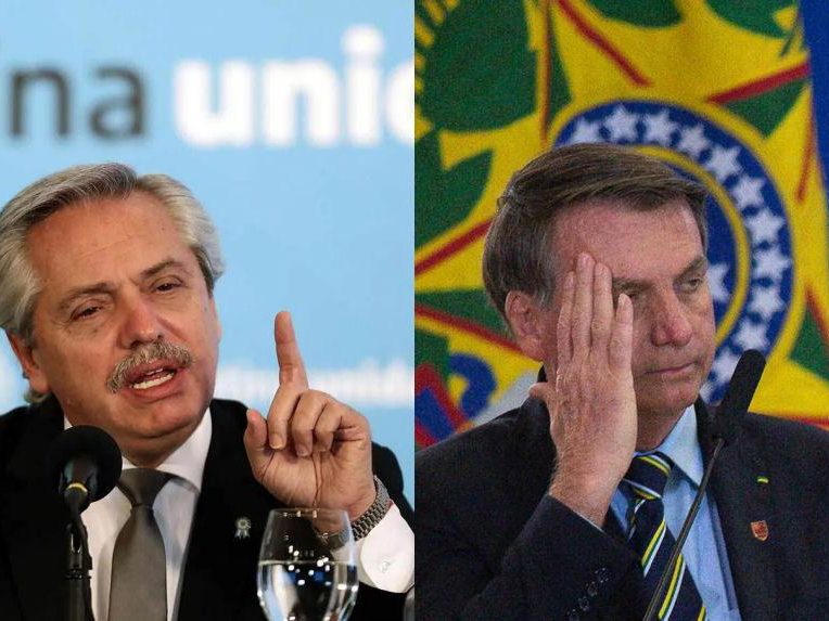 Alberto Fernández e Jair Bolsonaro