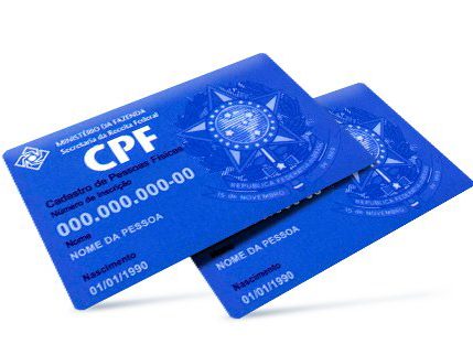 O CPF deverá constar nos cadastros de órgãos públicos Imagem: Reprodução