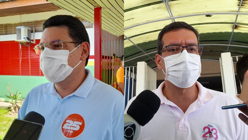 Candidatos à prefeitura de Macapá, Josiel (DEM) e Dr. Furlan (Cidadania). Foto: Reprodução