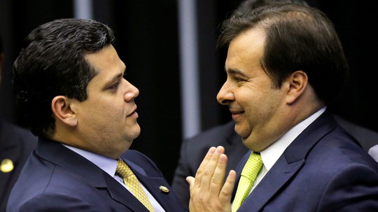 Davi Alcolumbre e Rodrigo Maia