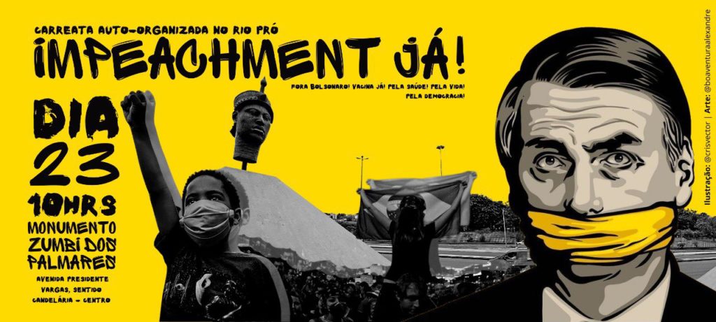 Os movimentos promoverão carreatas em todo o país, iniciando no próximo sábado (23), com o objetivo de exigir a imediata saída de Bolsonaro