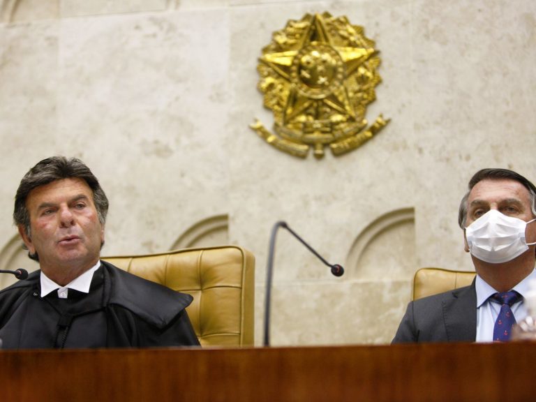 Luiz Fux e Jair Bolsonaro