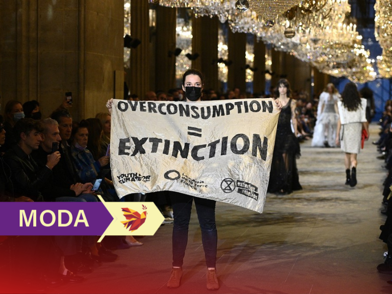 Ativistas invadem desfile da Louis Vuitton em protesto contra mudanças  climáticas - Socialismo Criativo