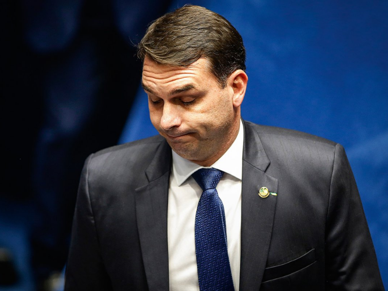 Senador da República Flávio Bolsonaro tenta evitar CPI. Foto: Reprodução