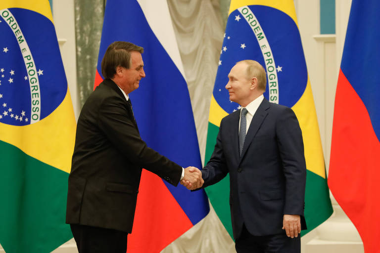 O Brasil condenou guerra da Ucrânia na ONU, mas o presidente Jair Bolsonaro se recusa a criticar aliado russo