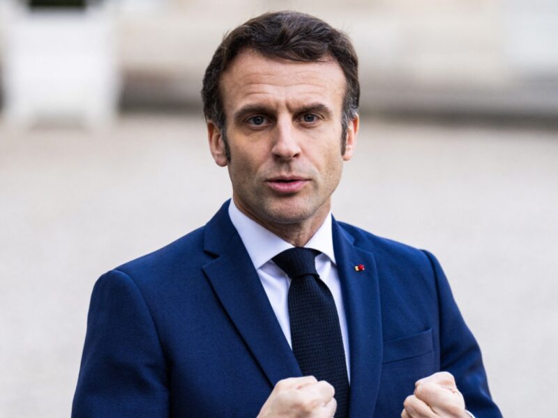 atual presidente da França, Emmanuel Macron.