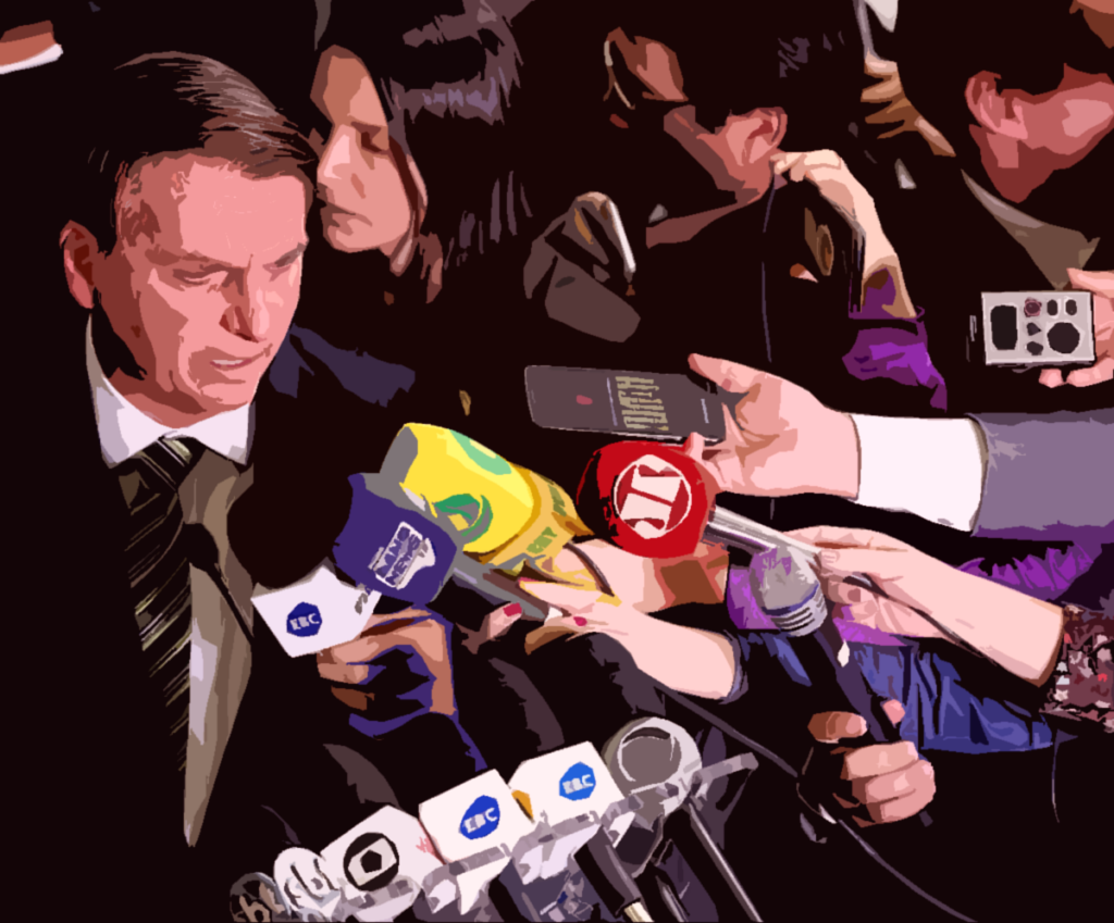 De acordo com relatório, o presidente da República, Jair Bolsonaro (PL), lidera ataques contra jornalistas no Brasil