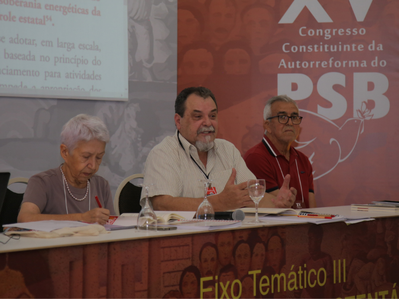 Paulo Bracarense durante o XV Congresso Nacional do PSB. Créditos: Mateus Tourinho. 