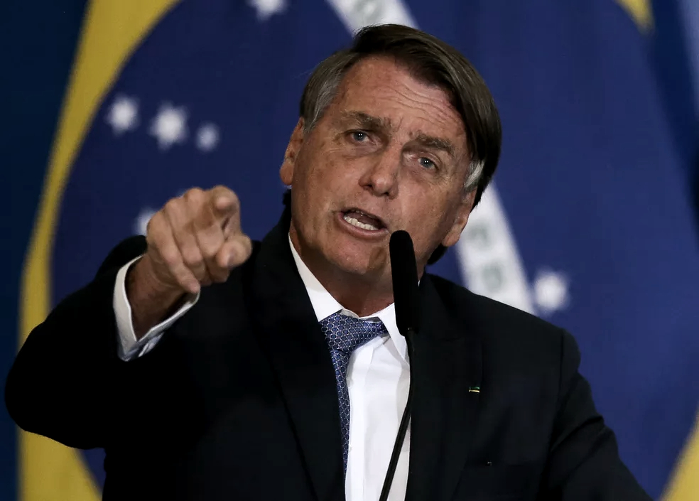O presidente Jair Bolsonaro, durante discurso no Planalto, mentiu sobre as eleições de 2018, atacou o STF e ministros do tribunal
