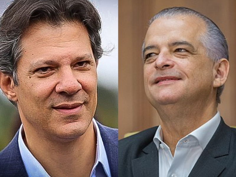 Fernando Haddad e Márcio França. Foto: Divulgação