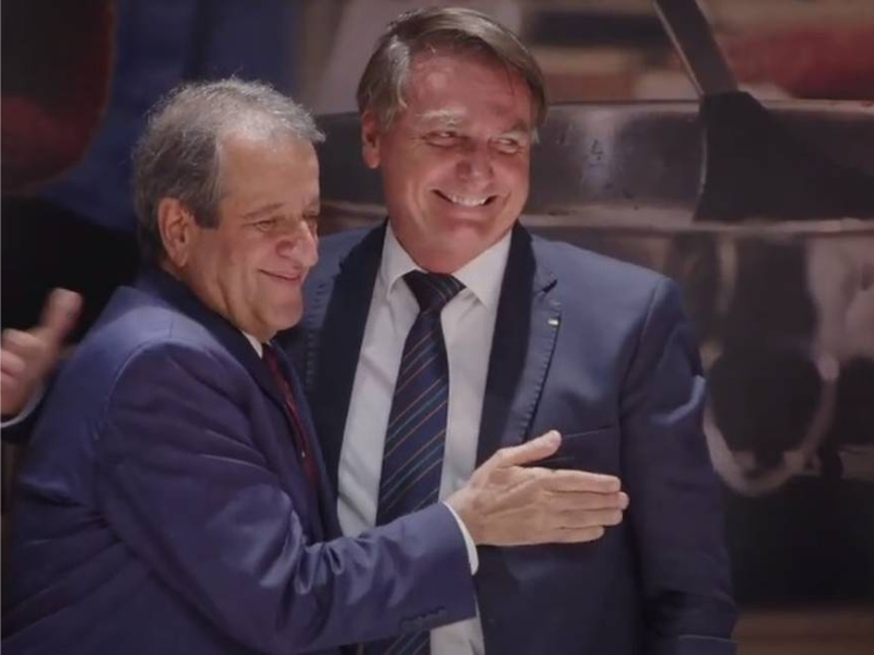 Presidente do PL, Valdemar Costa Neto e Jair Bolsonaro. Foto: Reprodução/YouTube