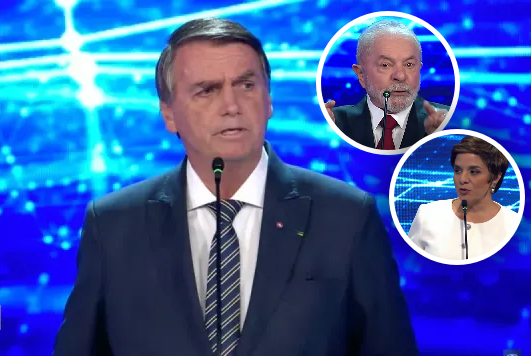 Durante o debate, Bolsonaro usou de fake news para atacar Lula e repetiu machismo, marca de seu governo, ao atacar jornalista