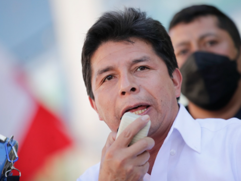 Pedro  Castillo denunciou uma conspiração contra sua administração. Foto: Twitter/Presidência Peru