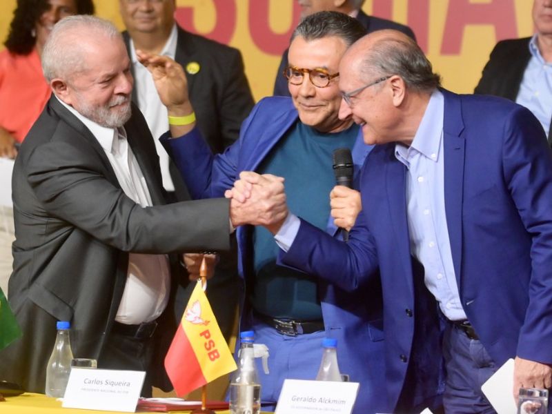 Lula, Carlos Siqueira e Alckmin. Foto: Ruy Baron 
