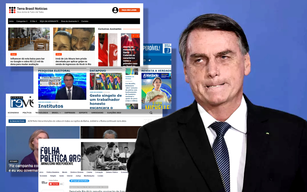 Sites bolsonairstas, que se apresentam como noticiosos e imparciais, disseminam desinformação e propaganda política disfarçada