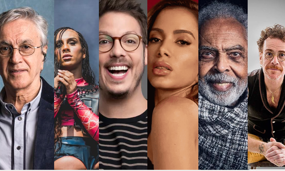 Caetano Veloso, Linn da Quebrada, Fábio Porchat, Anitta, Giberto Gil, Nando Reis, entre outros, declararam apoio a candidaturas do PSB