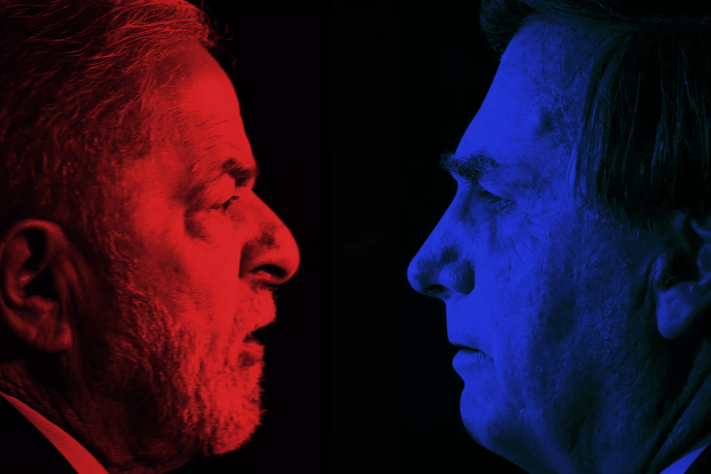 Lula e Bolsonaro no segundo turno. Arte: Socialismo Criativo.