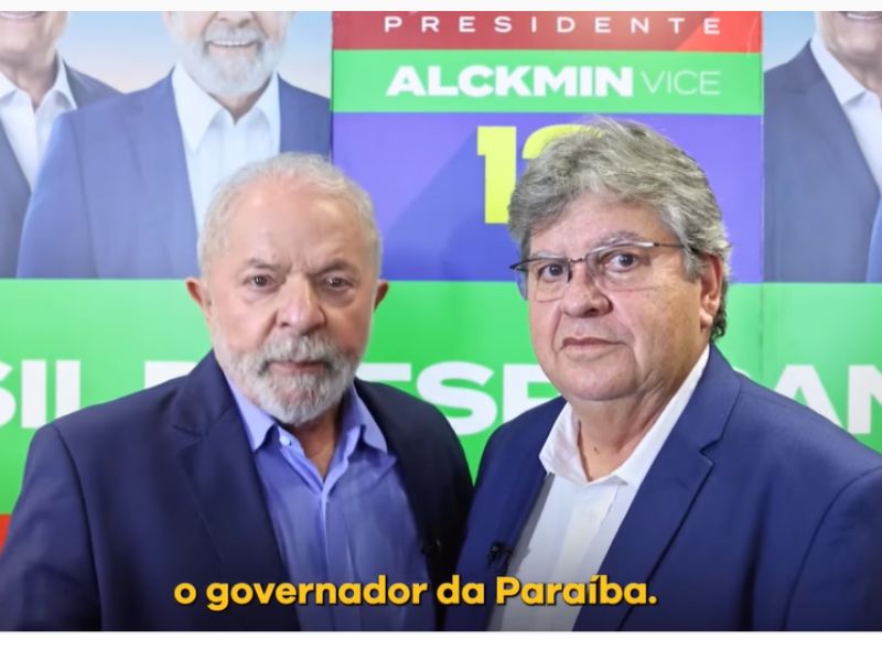 Lula e João Azevedo. Foto: Divulgação