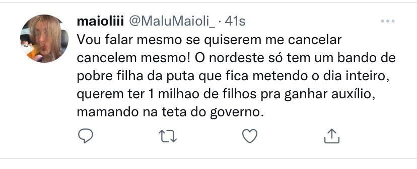 A liderança de Lula (PT) na região provocou onda de comentários preconceituosos e xingamentos nas redes sociais