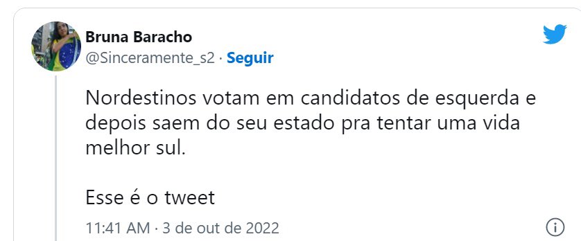 A liderança de Lula (PT) na região provocou onda de comentários preconceituosos e xingamentos nas redes sociais