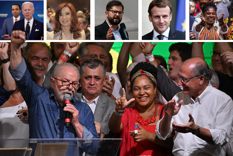 Diferente de Jair Bolsonaro, líderes mundiais reconheceram a vitória de Lula nas eleições e o parabenizaram