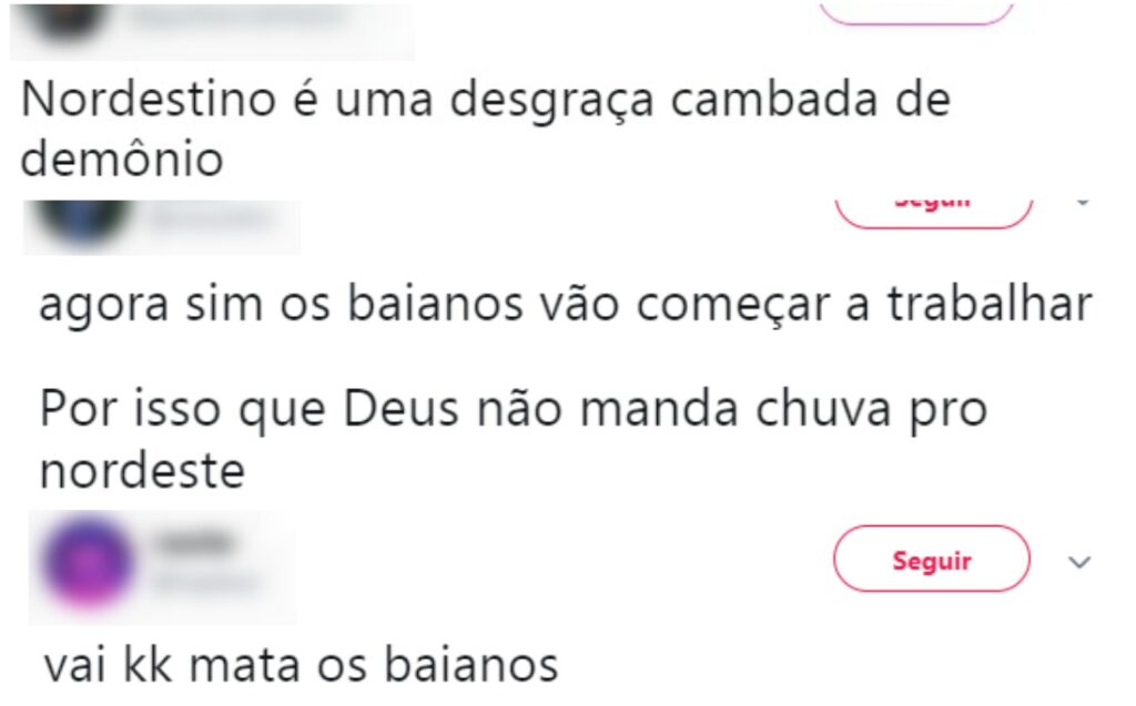 A liderança de Lula (PT) na região provocou onda de comentários preconceituosos e xingamentos nas redes sociais