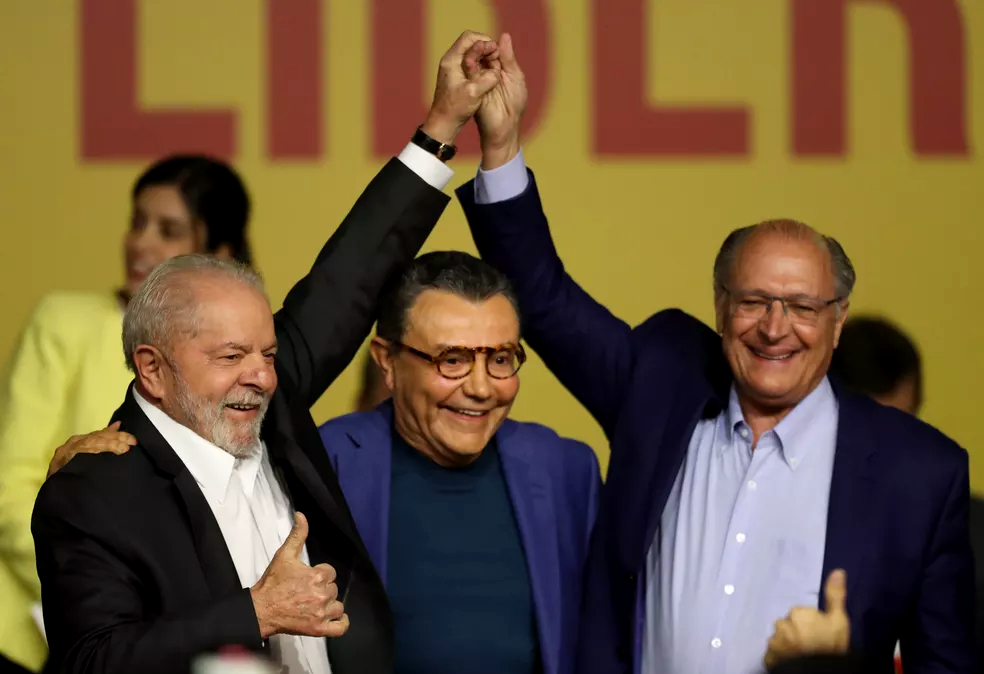 Lula, Carlos Siqueira e Alckmin. Foto: PSB Nacional