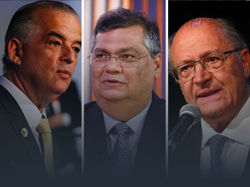 Márcio França, Flávio Dino e Geraldo Alckmin. Foto: Socialismo Criativo.